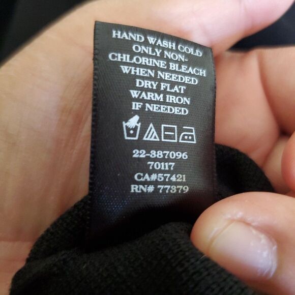 Ann Taylor Tunic Tank Top Womens XL Black Viscose Blend Round Neck Split Hem - Picture 15 of 15